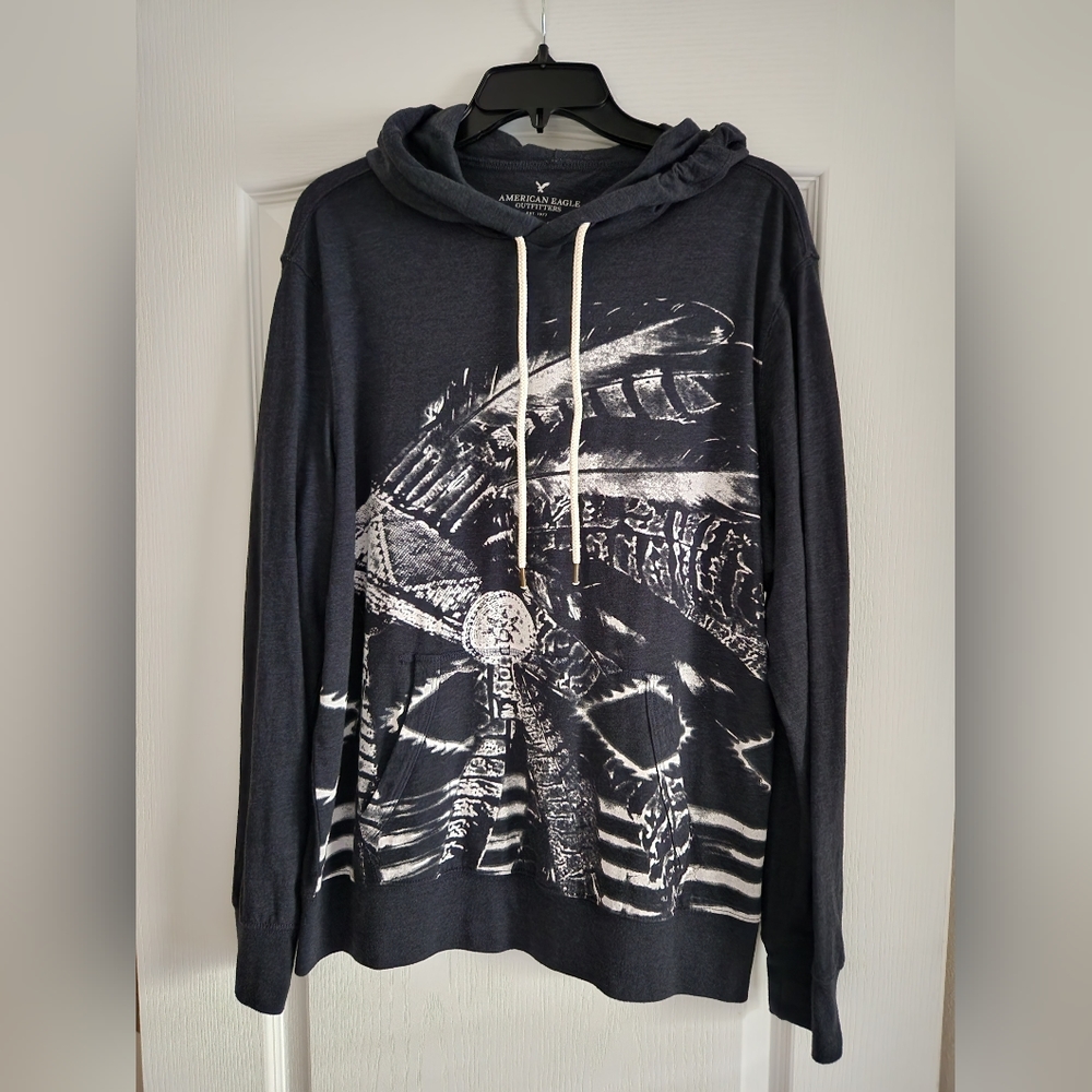 American Eagle Graphic Hoodie T-Shirt